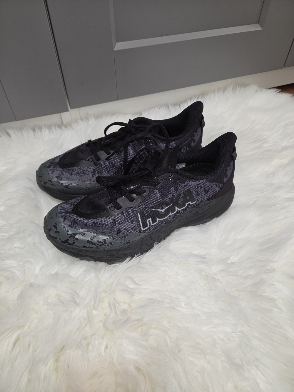 Hoka  Speed Goat 6 Women’s Black and Gray Running Shoes